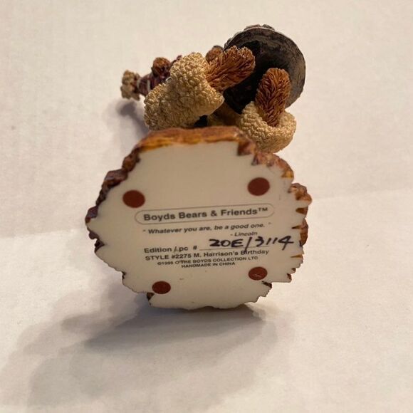 BOYDS BEARS M. Harrison’s Birthday Style #2275 (Bx 4) - Picture 5 of 5